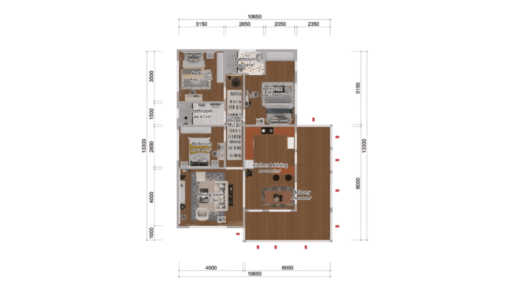 120 Sqm Tiny House Design Floor Plan