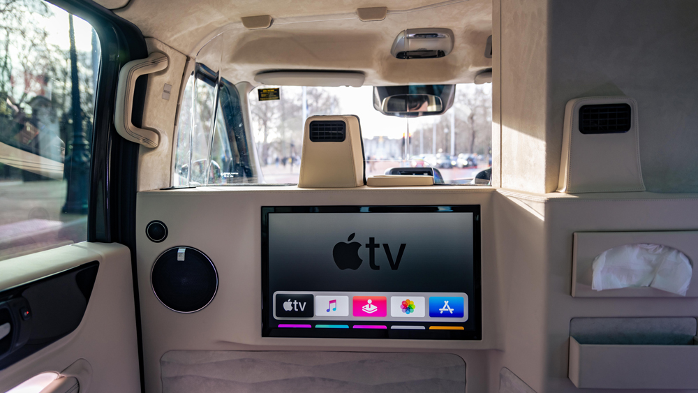 Luxury black cab fit for a king includes a fridge, Apple TV and first class plane-style seats