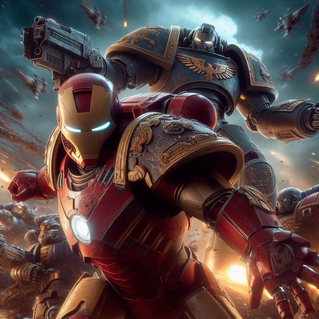 Iron Man Meets Warhammer 40K: The Epic Transformation of Marvel’s Genius into a Space Marine!