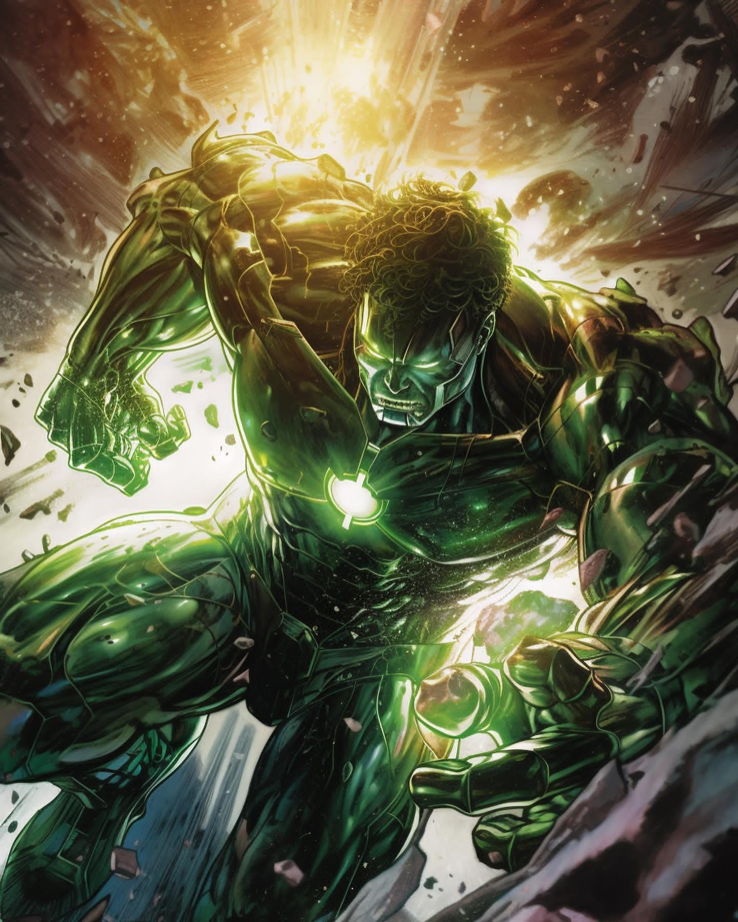 Ancient Power, Modern Marvel: The Unbelievable Encounter of Primitive Hulk and Ironman Unveiled!