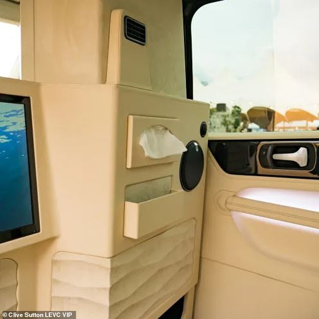 Luxury black cab fit for a king includes a fridge, Apple TV and first class plane-style seats