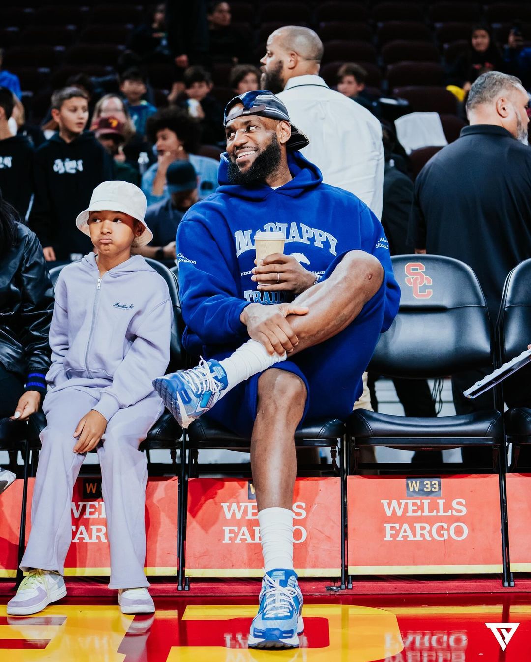 The James Brothers Bryce and Bronny Wow Proud Father LeBron with Sierra Canyon's Victory