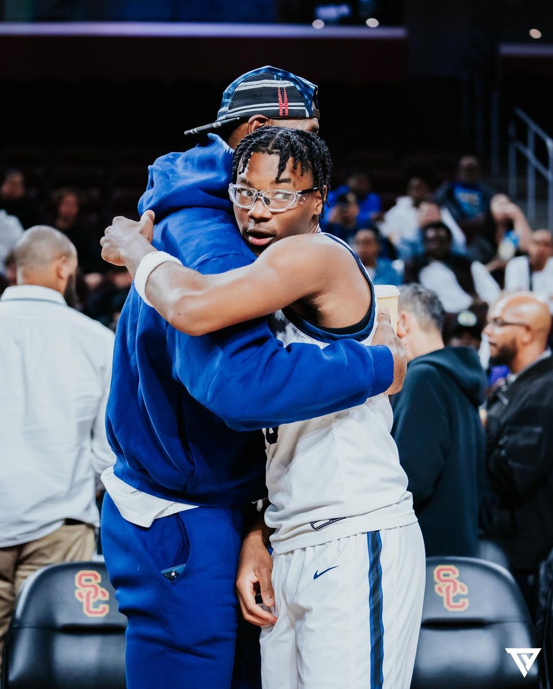 The James Brothers Bryce and Bronny Wow Proud Father LeBron with Sierra Canyon's Victory