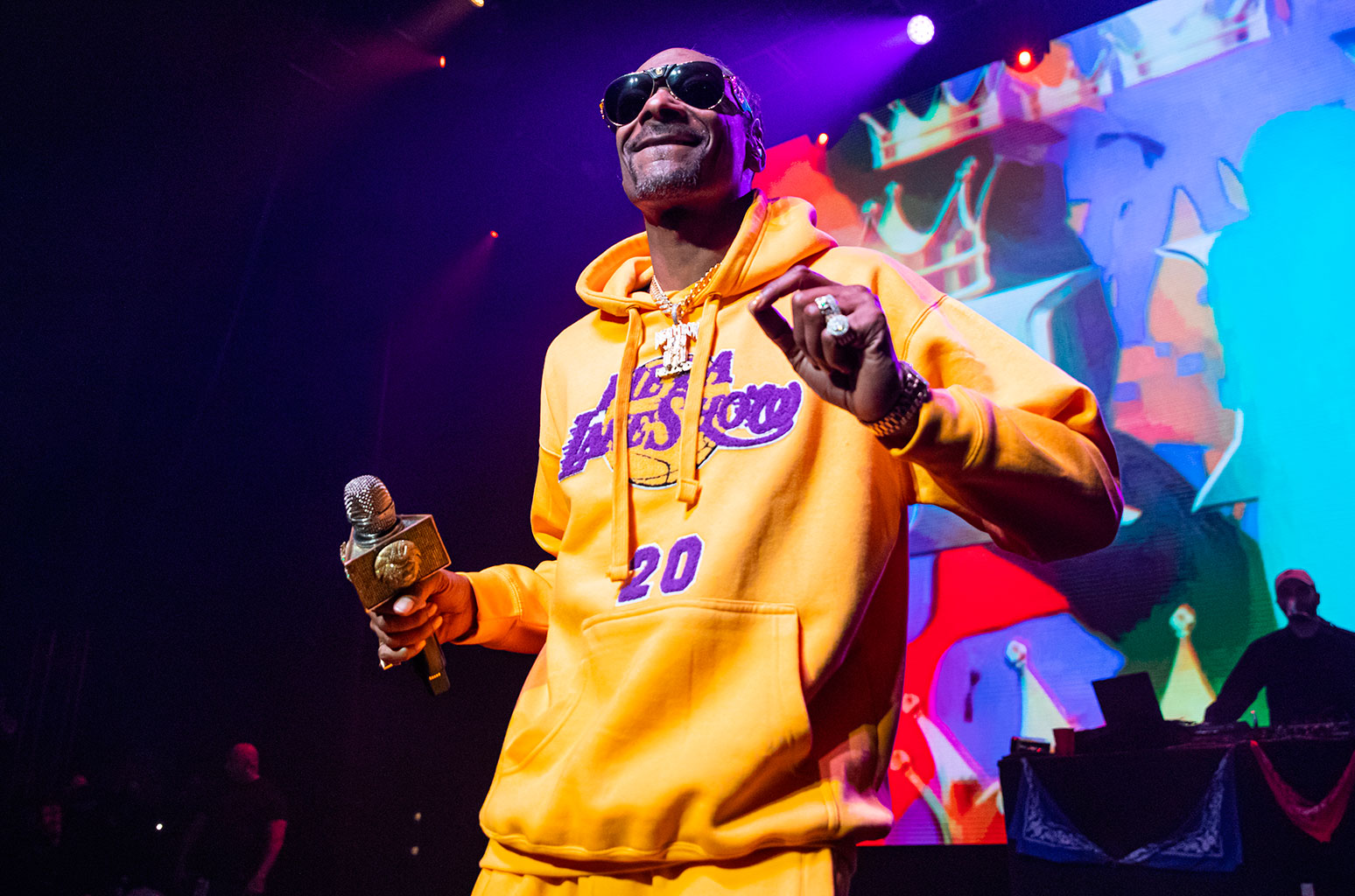 Rap icon Snoop Dogg is a Lakers supporter. He claims when he watches the Lakers play, it causes his pressure to rise