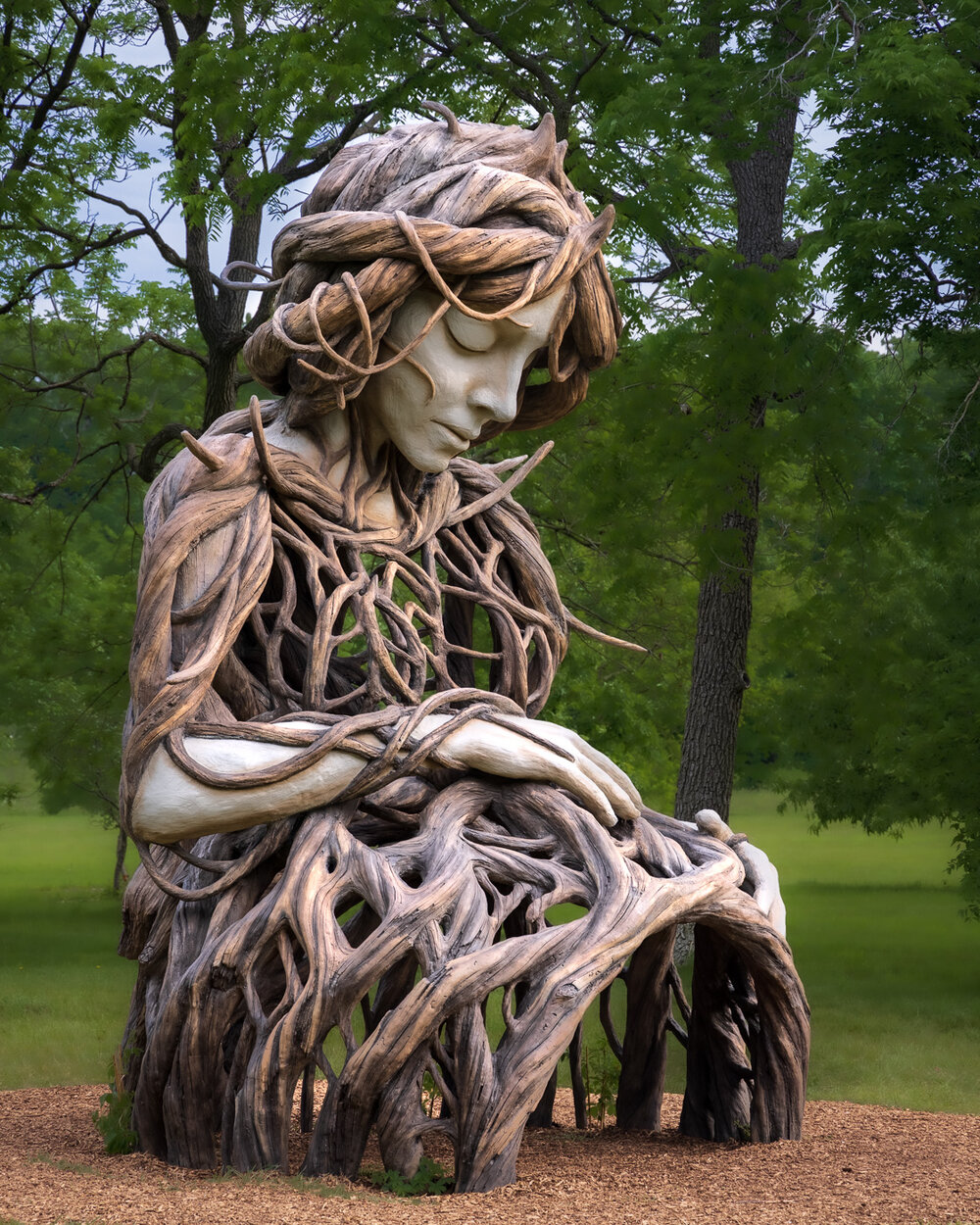 Dive into Awe: The Magical "UMI" Sculpture by Daniel Popper in Lisle, Illinois.