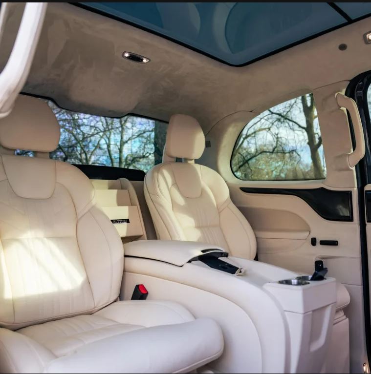 Luxury black cab fit for a king includes a fridge, Apple TV and first class plane-style seats