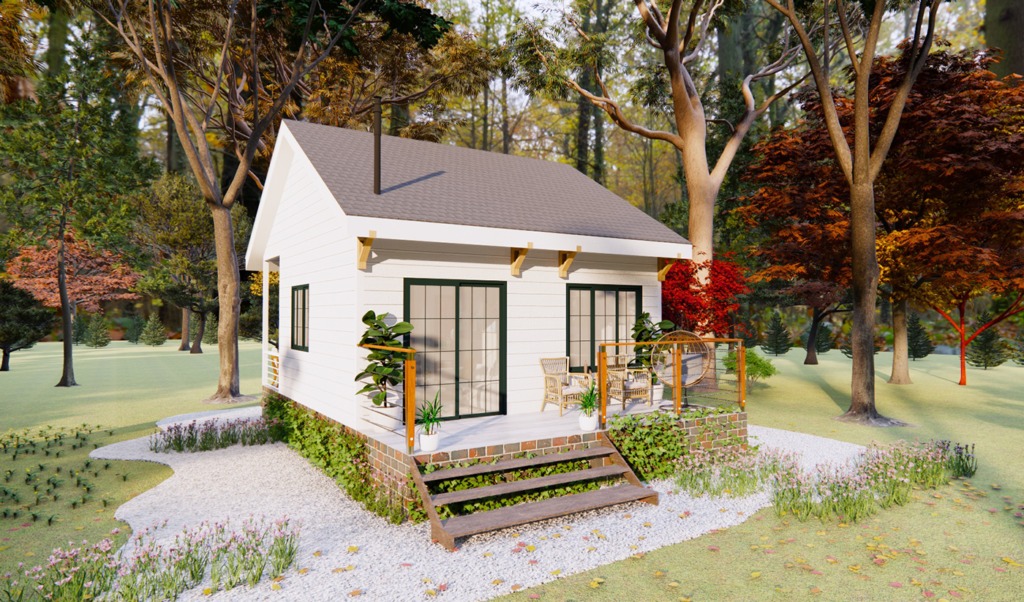 Cute 42 Square Meters Tiny House Model