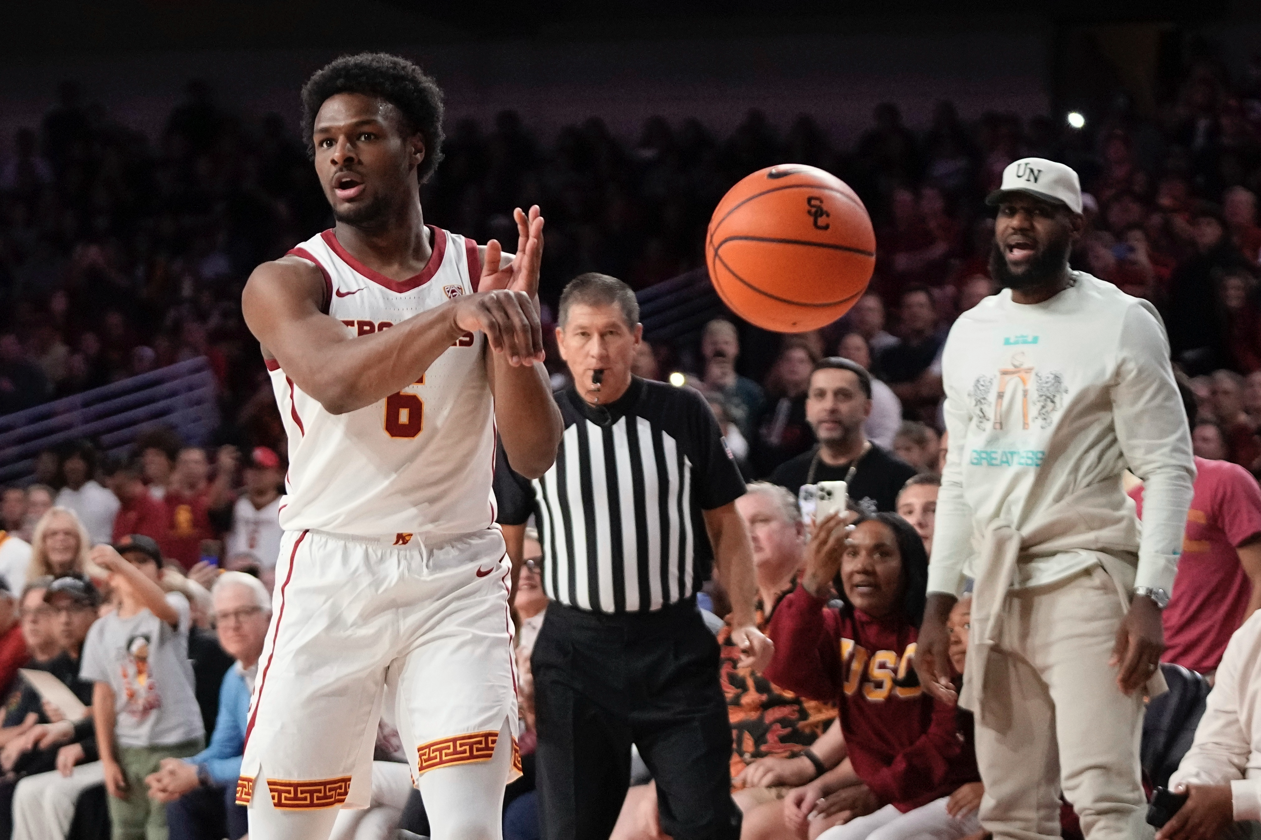 'Class is forever: Bronny makes USC debut nearly 5 months absent with his parent was cheering him on