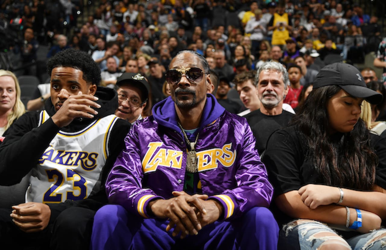 Rap icon Snoop Dogg is a Lakers supporter. He claims when he watches the Lakers play, it causes his pressure to rise