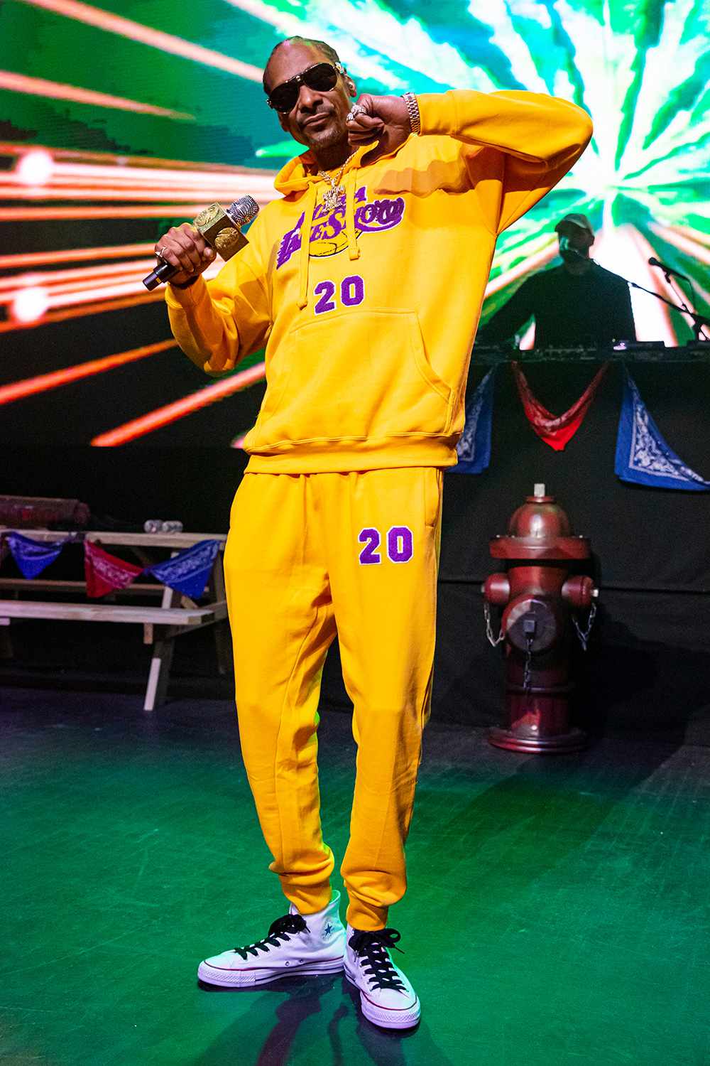 Rap icon Snoop Dogg is a Lakers supporter. He claims when he watches the Lakers play, it causes his pressure to rise