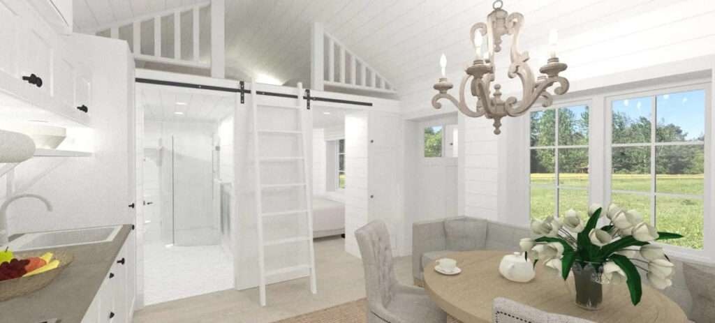 White Amazing Tiny Sweet Home